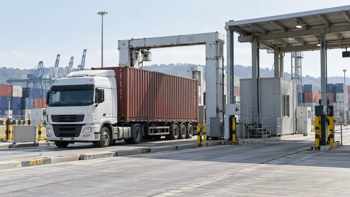 Cargo inspection checkpoint Cargo inspection checkpoint